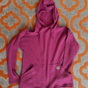 Carhartt Pink Oversized Hoodie Sweatshirt
